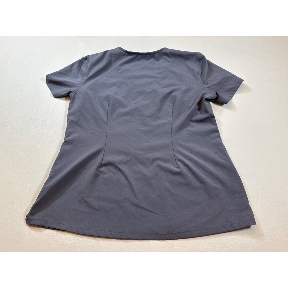 Urbane Performance Womens Scrub Top V-Neck Gray Short Sleeve Size M (F297) - Picture 5 of 5